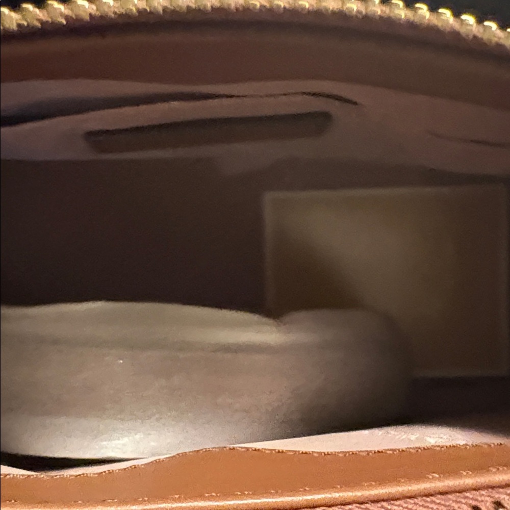 NWT Michael Kors Emilia Dark Brown Satchel with Tan Accents - Picture 4 of 4